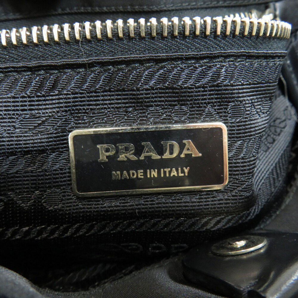 Prada Logo Shoulder Bag Black - Picture 6 of 11